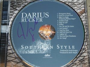 DARIUS RUCKER SIGNED SOUTHERN STYLE CD  COLLECTIBLE MEMORABILIA
