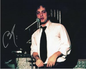 BILLY JOEL SIGNED VINTAGE AT MIC 8X10  COLLECTIBLE MEMORABILIA
