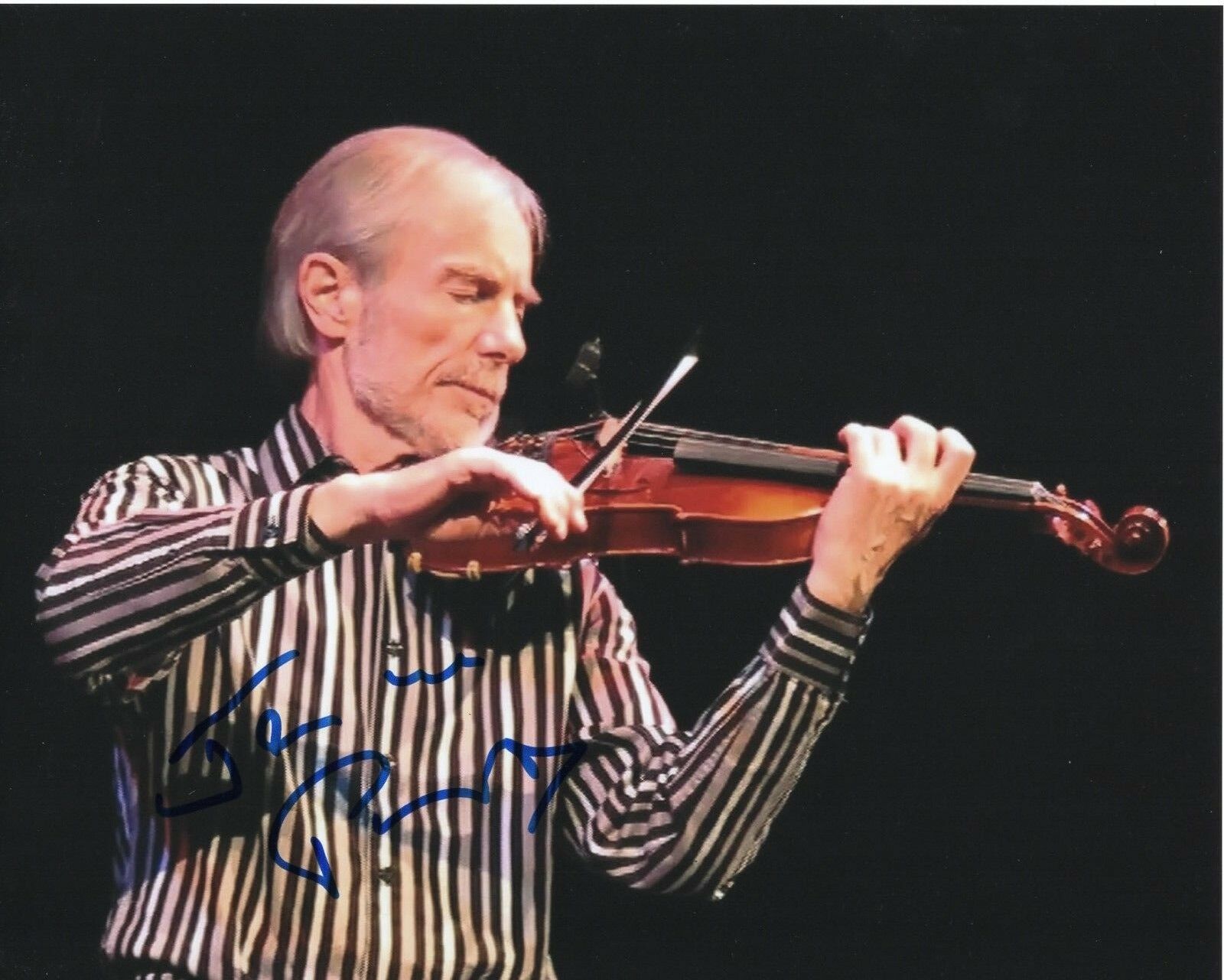 JEAN LUC PONTY SIGNED STRIPPED SHIRT 8X10 Collectible Memorabilia ...