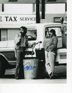 CHEECH AND CHONG TOMMY CHONG SIGNED GETTING GAS 8X10  COLLECTIBLE MEMORABILIA