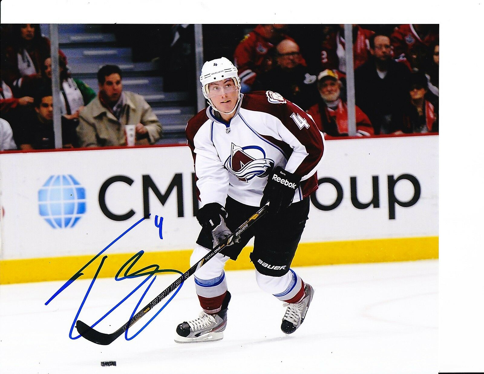 COLORADO AVALANCHE TYSON BARRIE STICK HANDLING SIGNED 8X10 Collectible Memorabilia Autographia