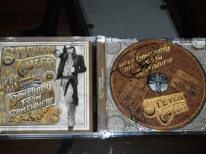 STEVEN TYLER SIGNED WERE ALL SOMEBODY FROM SOMEWHERE CD COVER AEROSMITH  COLLECTIBLE MEMORABILIA