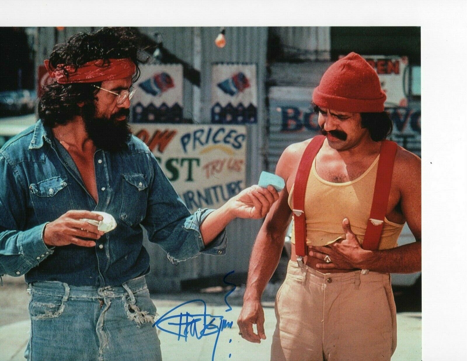 CHEECH AND CHONG TOMMY CHONG SIGNED ROLLING JOINT 8X10 Collectible ...