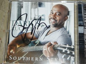 DARIUS RUCKER SIGNED SOUTHERN STYLE CD COVER  COLLECTIBLE MEMORABILIA