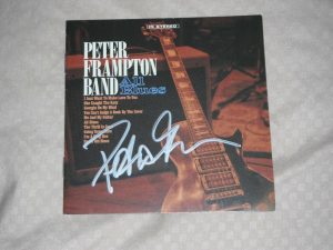 PETER FRAMPTON SIGNED ALL BLUES CD COVER  COLLECTIBLE MEMORABILIA
