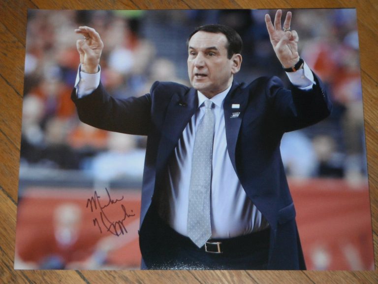 DUKE BLUE DEVILS MIKE KRZYZEWSKI COACH K SIGNED 16X20  COLLECTIBLE MEMORABILIA