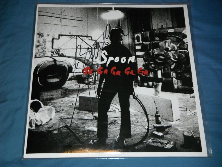 SPOON BRITT DANIEL SIGNED GA GA GA GA GA VINYL ALBUM  COLLECTIBLE MEMORABILIA