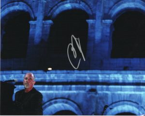 BILLY JOEL SIGNED COLOSSEUM IN BACKGROUND 8X10  COLLECTIBLE MEMORABILIA