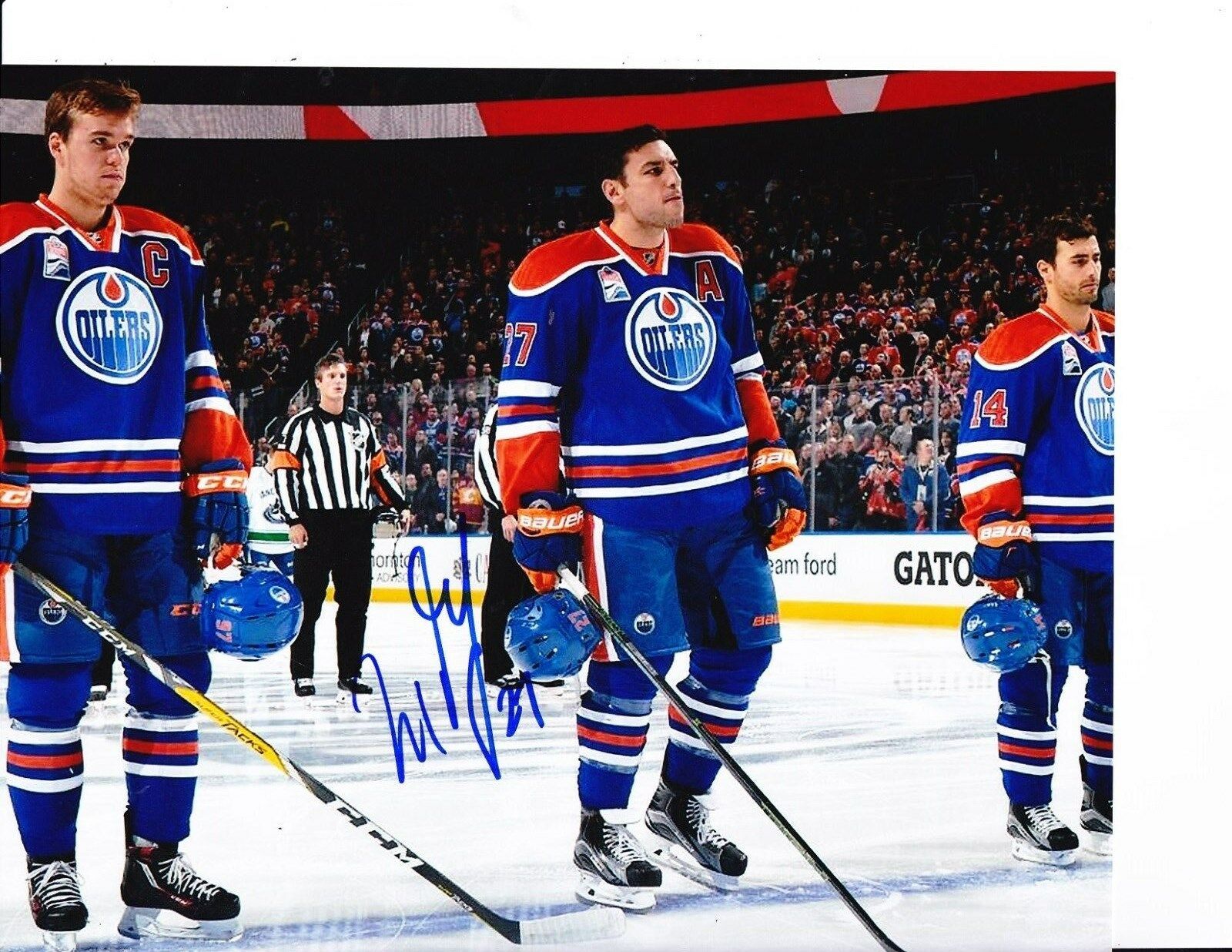 MILAN LUCIC EDMONTON OILERS SIGNED ANTHEM 8X10 Collectible Memorabilia ...