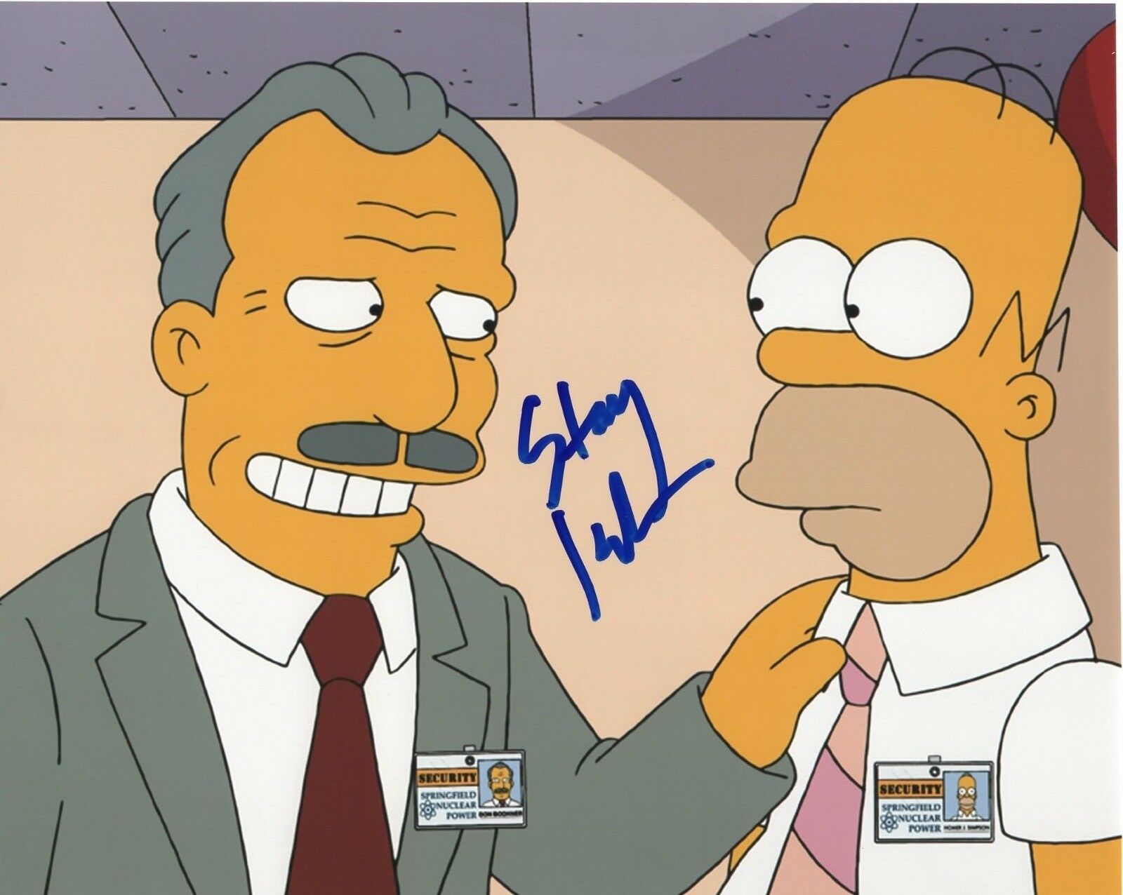 THE SIMPSONS STACY KEACH SIGNED TALKING TO HOMER 8X10 Collectible ...