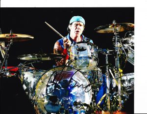 CHAD SMITH RED HOT CHILI PEPPERS SIGNED COOL DRUMSET 8X10  COLLECTIBLE MEMORABILIA