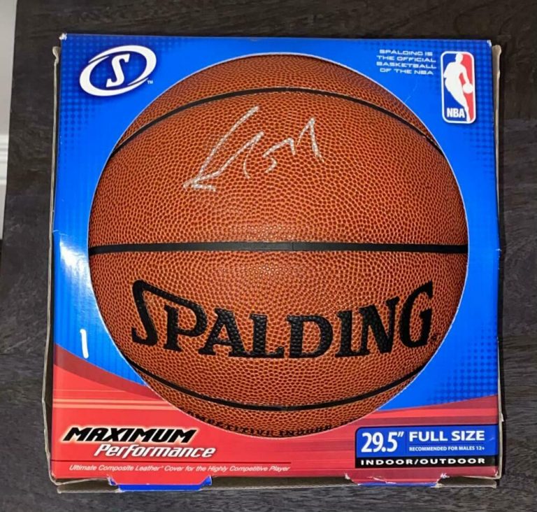 YAO MING SIGNED AUTOGRAPH ROCKETS STAR LEGEND FULL NBA BASKETBALL WITH COA  COLLECTIBLE MEMORABILIA