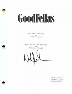 NICHOLAS PILEGGI SIGNED AUTOGRAPH GOODFELLAS FULL MOVIE SCRIPT – PESCI, DENIRO  COLLECTIBLE MEMORABILIA