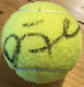 DOMINIC THIEM SIGNED AUTOGRAPHED TENNIS BALL YOUNG CHAMPION LEGEND WITH COA  COLLECTIBLE MEMORABILIA