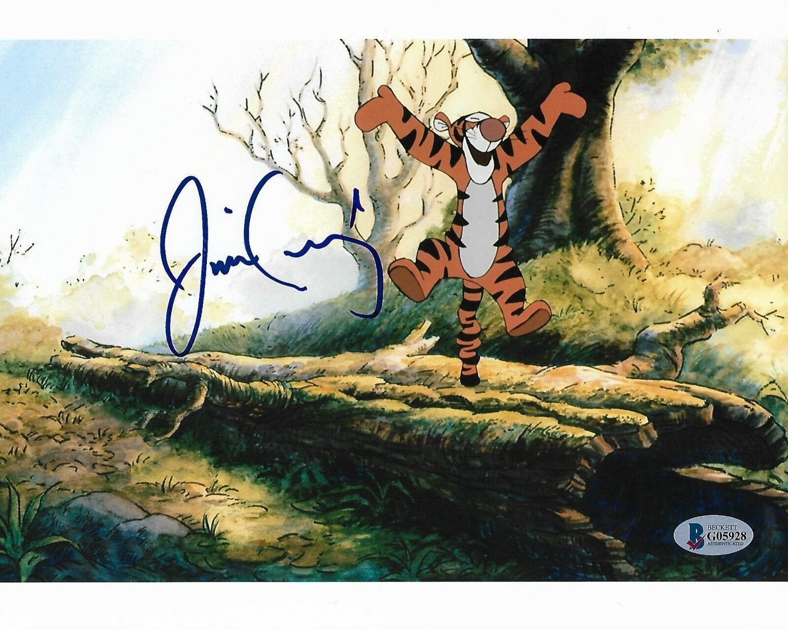 JIM CUMMINGS AUTOGRAPHED SIGNED THE TIGGER MOVIE DISNEY BAS COA 8X10 ...