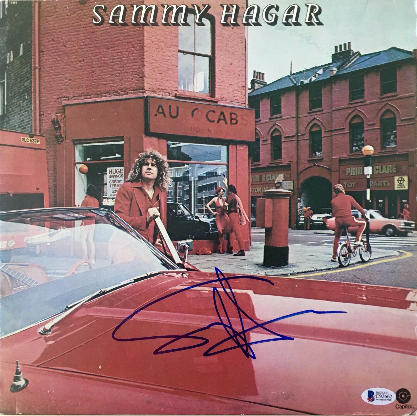 SAMMY HAGAR AUTOGRAPHED SIGNED SAMMY HAGAR BAS COA RECORD ALBUM ...