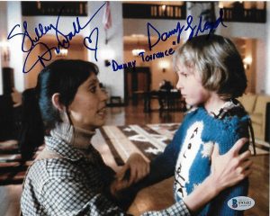 SHELLEY DUVALL DANNY LLOYD AUTOGRAPHED SIGNED THE SHINNING BAS COA 8X10 PHOTO  COLLECTIBLE MEMORABILIA