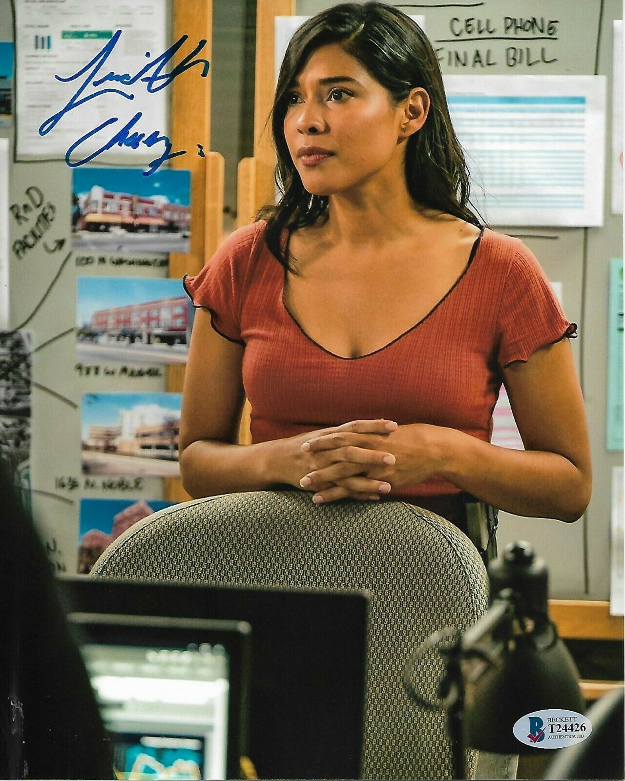 LISSETH CHAVEZ AUTOGRAPHED SIGNED CHICAGO PD ROJAS HOT & SEXY BAS COA