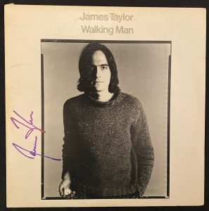 JAMES TAYLOR AUTOGRAPHED SIGNED WALKING MAN RECORD ALBUM BECKETT AUTHENTICATED  COLLECTIBLE MEMORABILIA