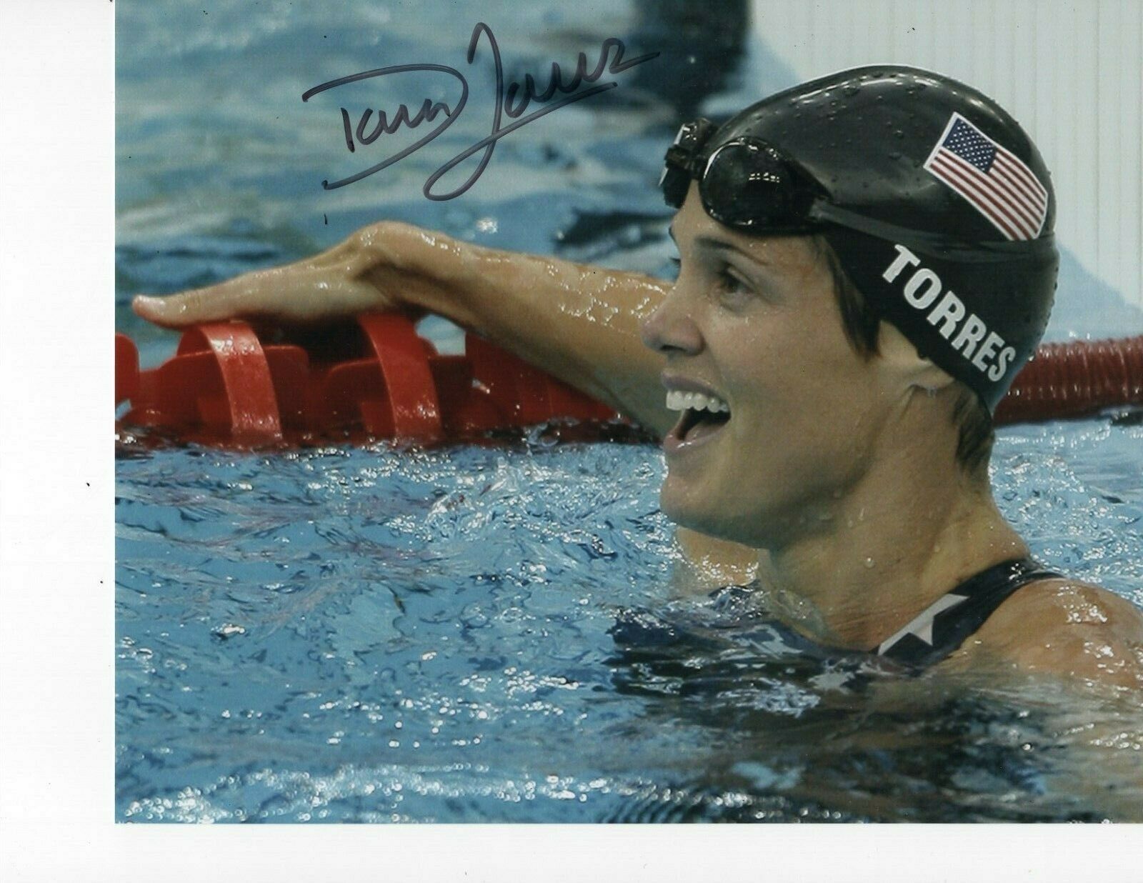 DARA TORRES SIGNED X OLYMPIC SWIMMING OLYMPIC MEDALS Collectible Memorabilia Autographia