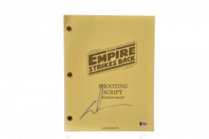 GEORGE LUCAS SIGNED SIGNED STAR WARS THE EMPIRE STRIKES BACK AUTOGRAPH BECKETT A  COLLECTIBLE MEMORABILIA