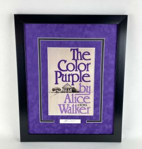 THE COLOR PURPLE ALICE WALKER AUTOGRAPHED SIGNED FRAMED 16×20 ACOA  COLLECTIBLE MEMORABILIA