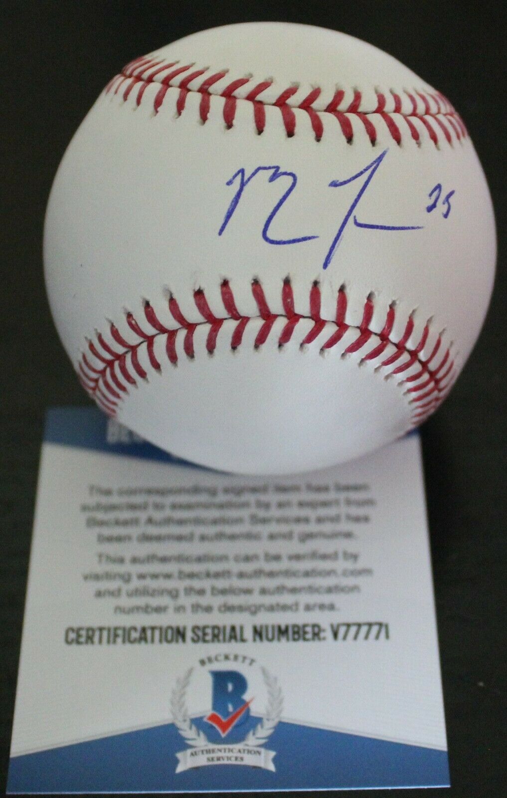 Matt Thaiss Signed Official Major League Baseball w/Beckett COA Angels ...