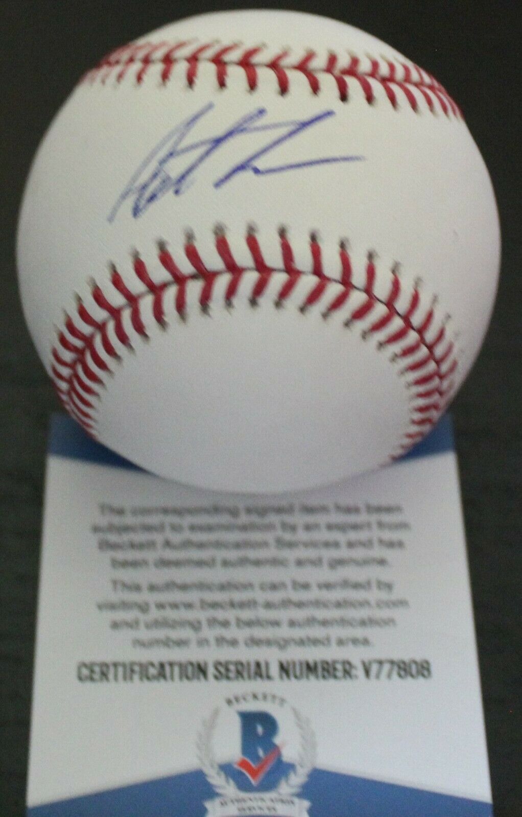 Austin Allen San Diego Padres Signed Major League Baseball W/Beckett