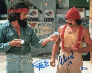CHEECH MARIN AND TOMMY CHONG SIGNED UP IN SMOKE 8×10 PHOTO W/BECKETT COA T91559  COLLECTIBLE MEMORABILIA