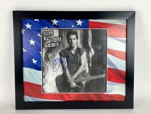 BRUCE SPRINGSTEEN AUTOGRAPHED SIGNED 16×20 FRAMED LP ALBUM I’M ON FIRE ACOA  COLLECTIBLE MEMORABILIA
