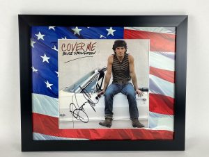 BRUCE SPRINGSTEEN AUTOGRAPHED SIGNED 16×20 FRAMED LP ALBUM COVER ME ACOA  COLLECTIBLE MEMORABILIA