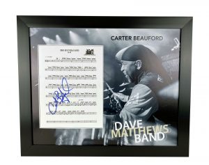 DAVE MATTHEWS BAND CARTER BEAUFORD AUTOGRAPH SIGNED 16×20 PHOTO DISPLAY DMB ACOA  COLLECTIBLE MEMORABILIA