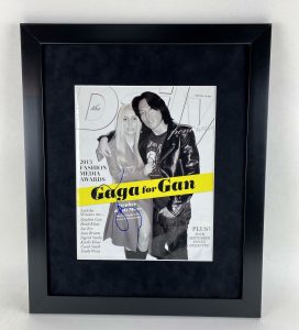 LADY GAGA AUTOGRAPHED SIGNED 16×20 FRAMED DISPLAY HOT SEXY ACOA  COLLECTIBLE MEMORABILIA