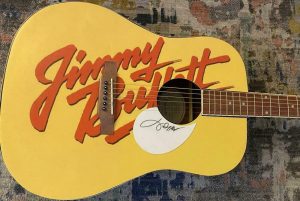 JIMMY BUFFETT SIGNED AUTOGRAPH CUSTOM 1/1 GIBSON EPIPHONE ACOUSTIC GUITAR RARE B  COLLECTIBLE MEMORABILIA