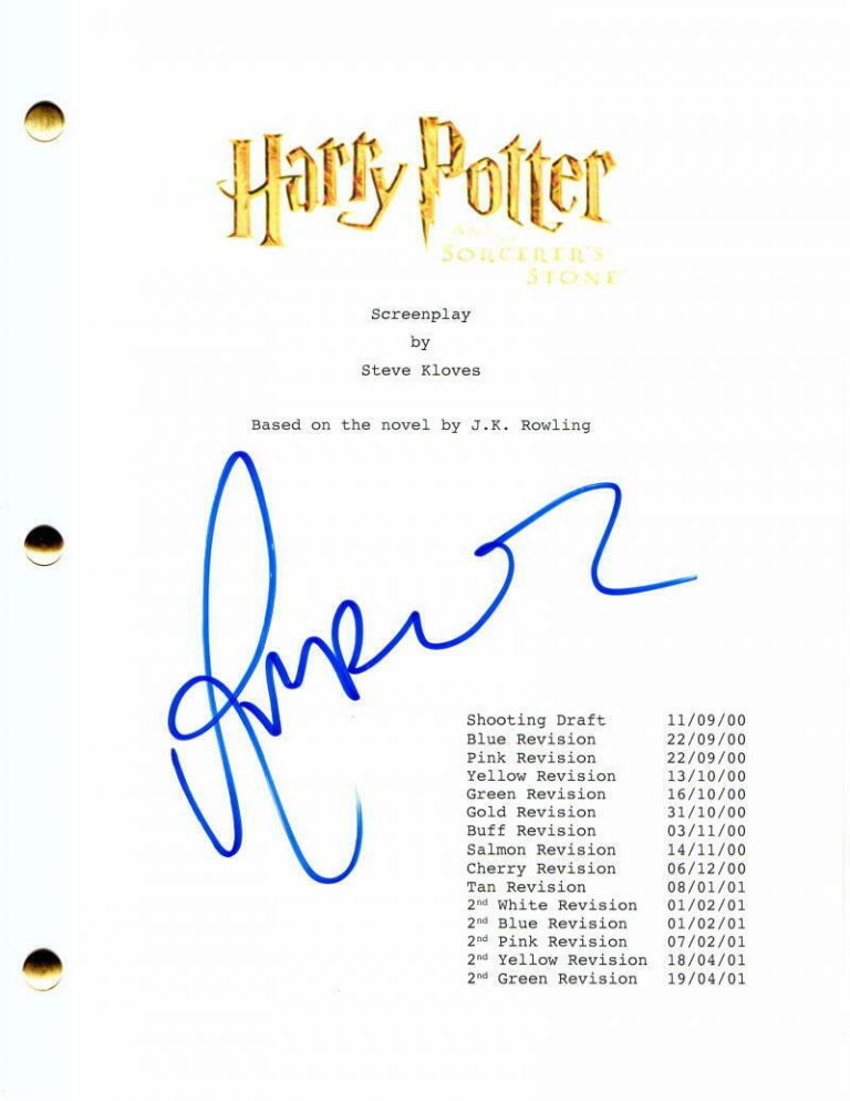 RUPERT GRINT SIGNED AUTOGRAPH HARRY POTTER & THE SORCERER