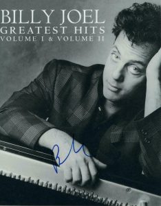 BILLY JOEL SIGNED AUTOGRAPH 11X14 PHOTO – GREATEST HITS POSTER, THE PAINO MAN  COLLECTIBLE MEMORABILIA