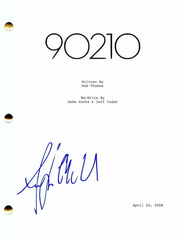 ANNALYNNE MCCORD SIGNED AUTOGRAPH 90210 FULL PILOT SCRIPT – NIP/TUCK BABE, SEXY  COLLECTIBLE MEMORABILIA