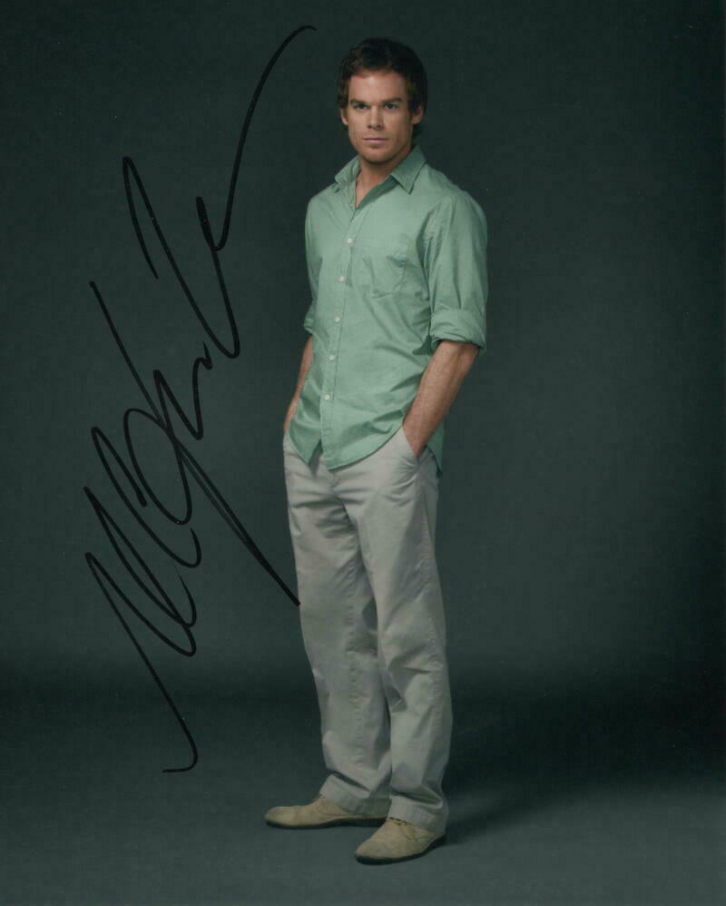 MICHAEL C HALL SIGNED AUTOGRAPH 8X10 PHOTO - SEXY SERIAL KILLER DEXTER ...