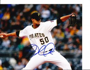 PITTSBURGH PIRATES CHARLIE MORTON SIGNED PITCHING 8X10  COLLECTIBLE MEMORABILIA