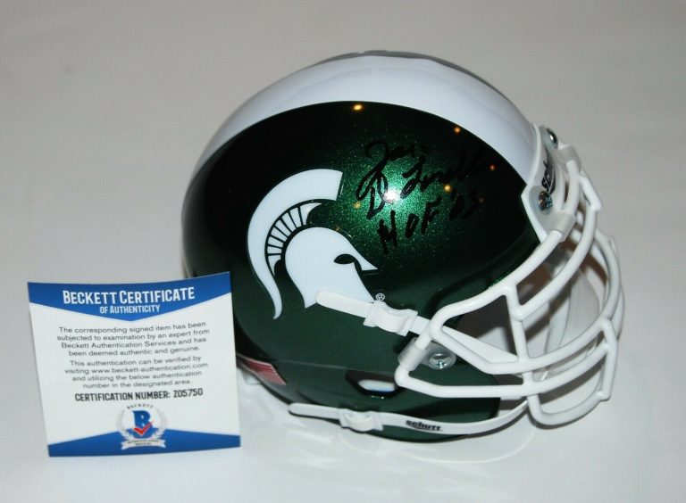 JOE DELAMIELLEURE SIGNED (MICHIGAN STATE) MINI FOOTBALL HELMET BECKETT Z05750  COLLECTIBLE MEMORABILIA