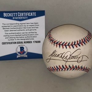 Sandy Alomar Jr. Cleveland Indians signed 1997 All Star Game Baseball Beckett Collectible Memorabilia