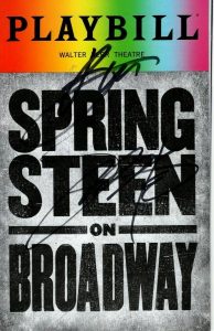 BRUCE SPRINGSTEEN SIGNED AUTOGRAPHED SPRINGSTEEN ON BROADWAY PLAYBILL  COLLECTIBLE MEMORABILIA