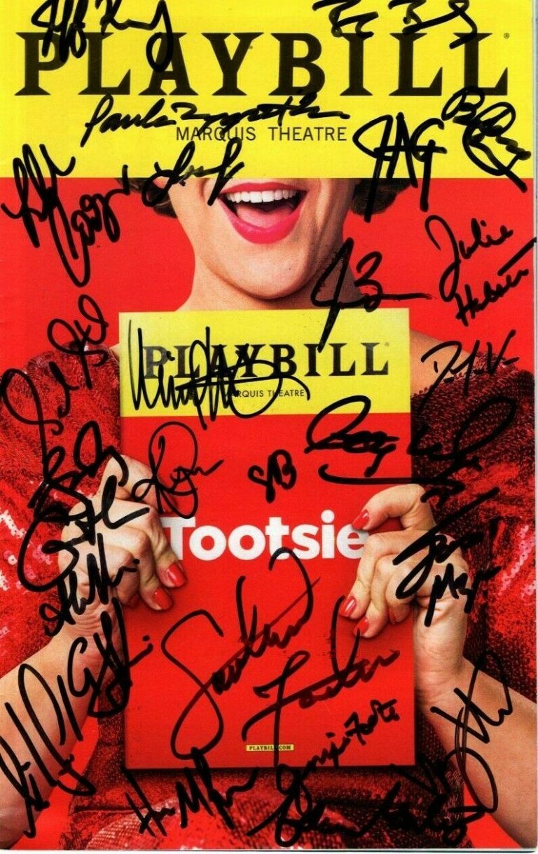 TOOTSIE SIGNED AUTOGRAPHED CAST PLAYBILL  COLLECTIBLE MEMORABILIA