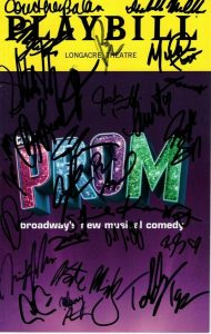 PROM BROADWAY’S NEW MUSICAL COMEDY SIGNED AUTOGRAPHED CAST PLAYBILL  COLLECTIBLE MEMORABILIA