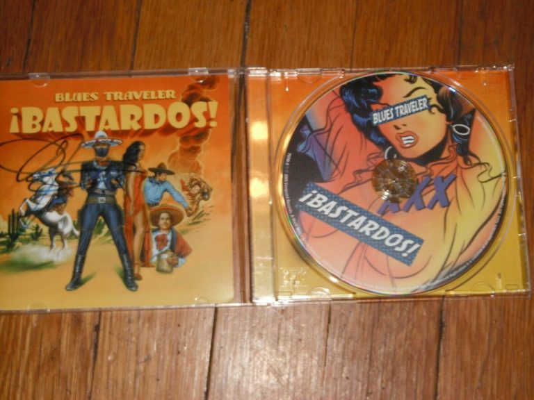 BLUES TRAVELER JOHN POPPER SIGNED BASTARDOS CD COVER  COLLECTIBLE MEMORABILIA