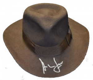 HARRISON FORD SIGNED OFFICIAL INDIANA JONES HAT FEDORA AUTOGRAPH PROOF BECKETT  COLLECTIBLE MEMORABILIA