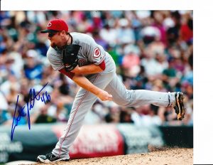 CINCINNATI REDS CURTIS PARTCH SIGNED PITCHING 8X10  COLLECTIBLE MEMORABILIA
