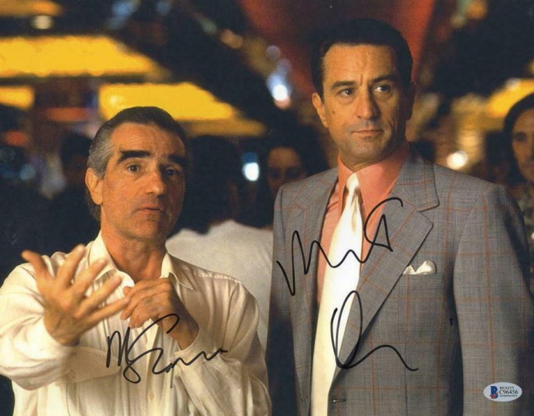 ROBERT DENIRO MARTIN SCORSESE SIGNED 11X14 PHOTO CASINO AUTOGRAPH BECKETT COA  COLLECTIBLE MEMORABILIA