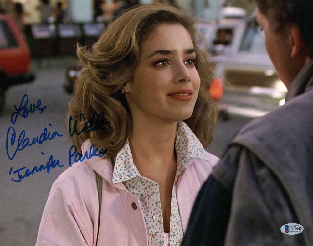 CLAUDIA WELLS SIGNED 11X14 PHOTO BACK TO THE FUTURE JENNIFER PROOF