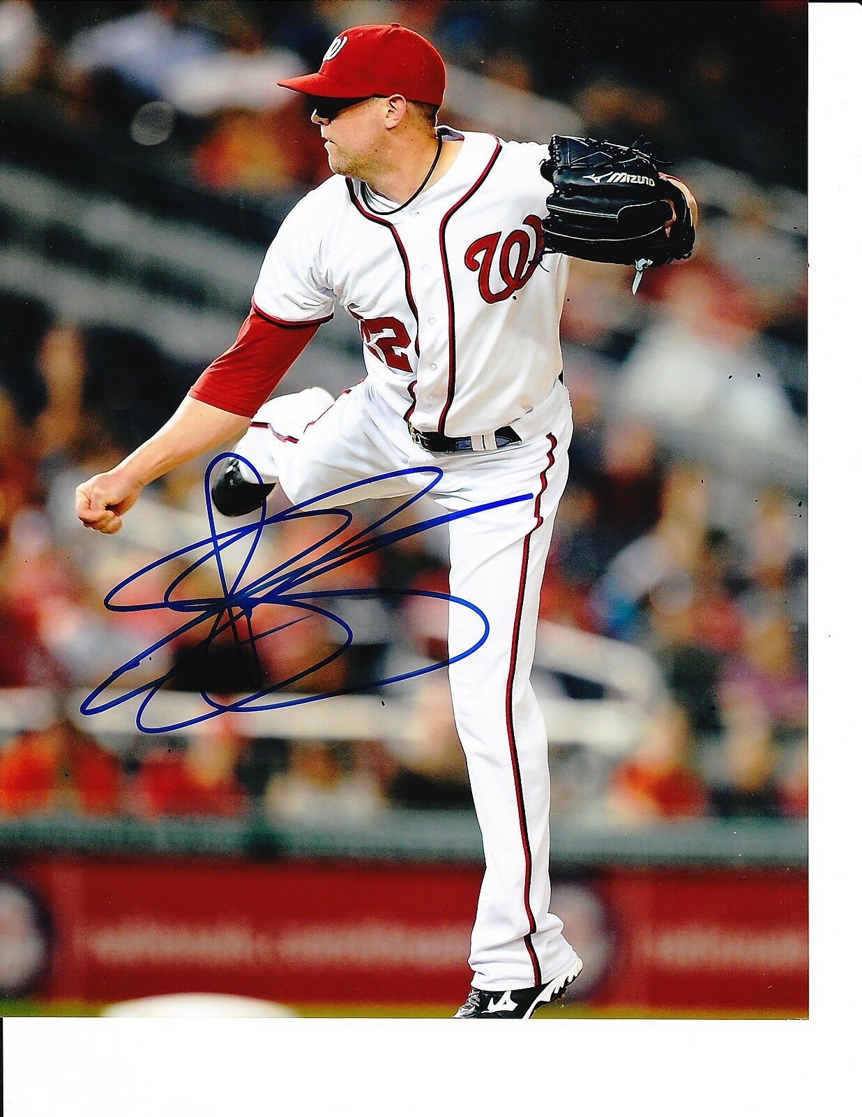 WASHINGTON NATIONALS DREW STOREN SIGNED PITCHING 8X10 Collectible ...